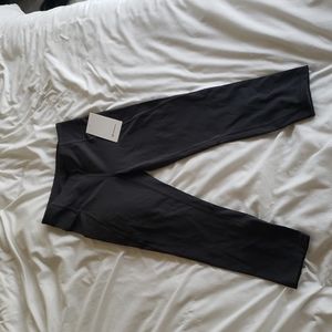 NWT Lululemon Time to Sweat Crop 23" Grey leggings size 8